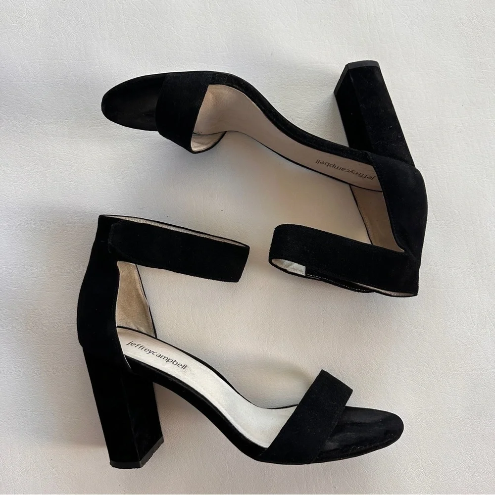 Jeffrey Campbell Lindsay Sandals Womens Size 10 Suede Wedding Guest Party Formal
